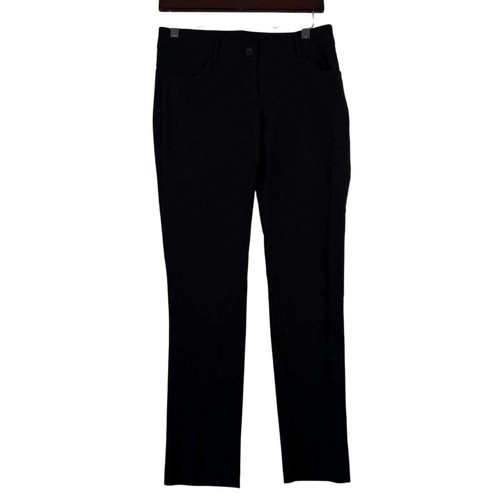 Labijou Womens Size M Dress Pants Black Style 315 Stretch Slim Professional EUC
